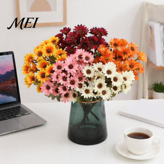 Lifelike Artificial Flowers for Home Decor Daisy Flowers, Realistic Plastic Floral Arrangements, Reusable Faux Flower Bouquet, Arrangements