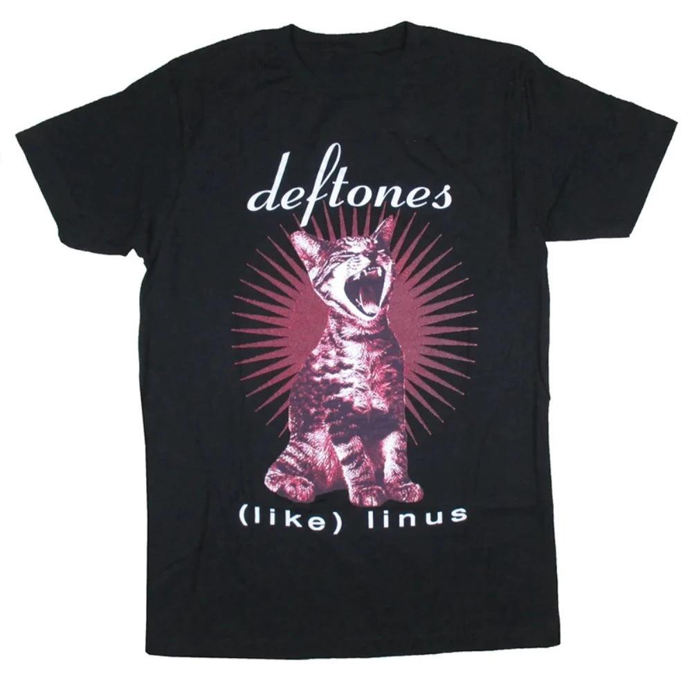 Deftones Cotton Singer Band T-shirt Men Women Hip Hop Rock T Shirt Tops Streetwear Vintage Unisex Oversized Tee Clothing