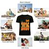 Cheerful 2026 String Lights Print Casual Top Holiday Party Wear Pure Cotton T-shirt