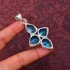 Awesome Blue Topaz Gemstone Pendant: 925 Sterling Silver Handmade Pendant Necklace Jewelry