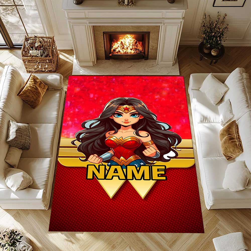 Warner Bros. Funktioniert (19) Personalisieren Sie Ihren Namens-Teppich, Ihr Bürostuhl-Kissen, Ihr Geschenk für Schlafzimmer und Wohnzimmer zu Hause.