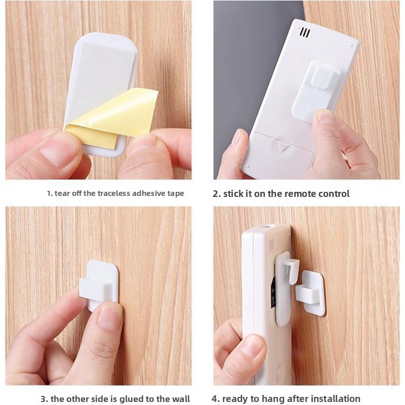 1/3/5PCS Creative Remote Control Hook No Nail No Punch Wall Type Strong Hook Air Conditioner TV Remote Control Storage Rack