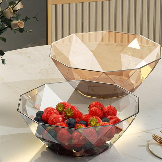 Fruit Plate Transparent Kitchen Storage Jar Safe Food Contact Snack Organizer for Snacks Vegetables Dried Fruits
