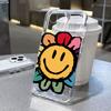 Smiley Sonnenblume Geeignet für iPhone17 Space Handyhülle 16Pro Rundumschutz x Apple 14 Rundumschutz 15 Schutzhülle