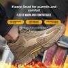 Men's Safety Shoes Thickened Keep Warmer Fleece-lined Men Women Anti-smash Winter with Steel Toe Cap Puncture Safety Sneakers