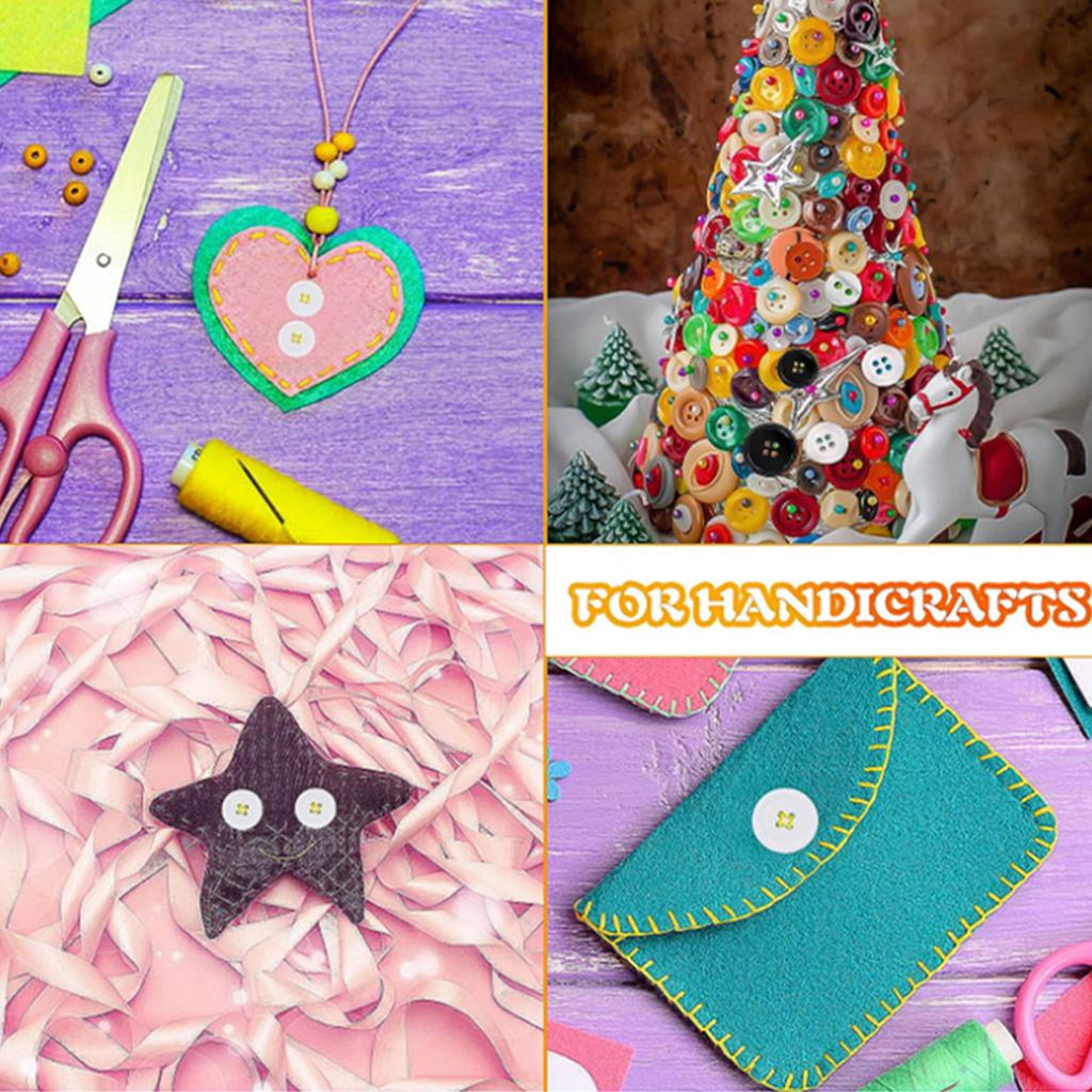 30pcs 15mm/0.59in Black White Resin Buttons Round 4 Holes Solid Color Buttons For Clothes Shirt DIY Accessories