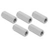 5PCS Hex Coupling Nuts 304 Stainless Steel Thread Connection Nut for Bolt Stud Machine Screws