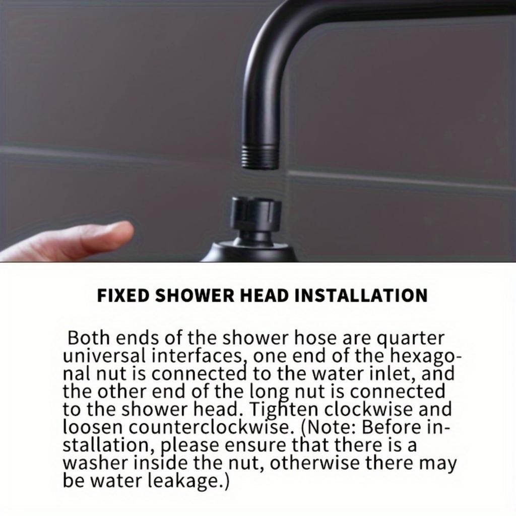 High Pressure Shower Head -Powerful, Luxurious Bathroom Shower Head with Powerful Jet and Small Silicone Nozzle - Wall Mounted