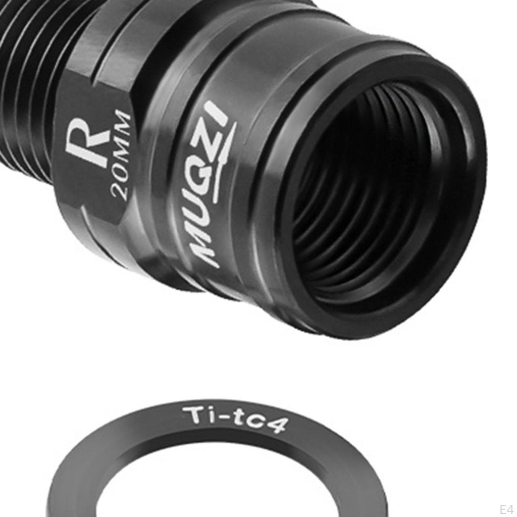 2 Pieces 20mm Bike Pedal Extender Axle Extension Sturdy Parts Cycling Pedals