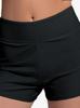 2025 Women's Swimwear: Versatile Solid Color Boxer Swim Trunks for Casual Sports