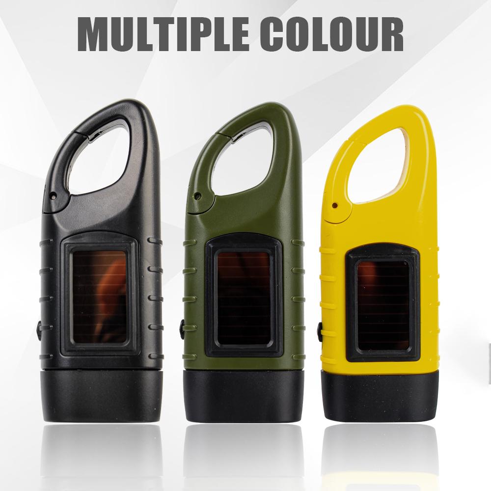 Hand Crank Dynamo Traditional Design for Outdoor Camping Mountaineering LED Flashlight Portable Torch Lantern Solar Power Tent Light