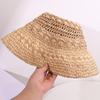 Raffia Handwoven Foldable Sun Hat for Women Outdoor Travel UV Protection Breathable Boho Chic