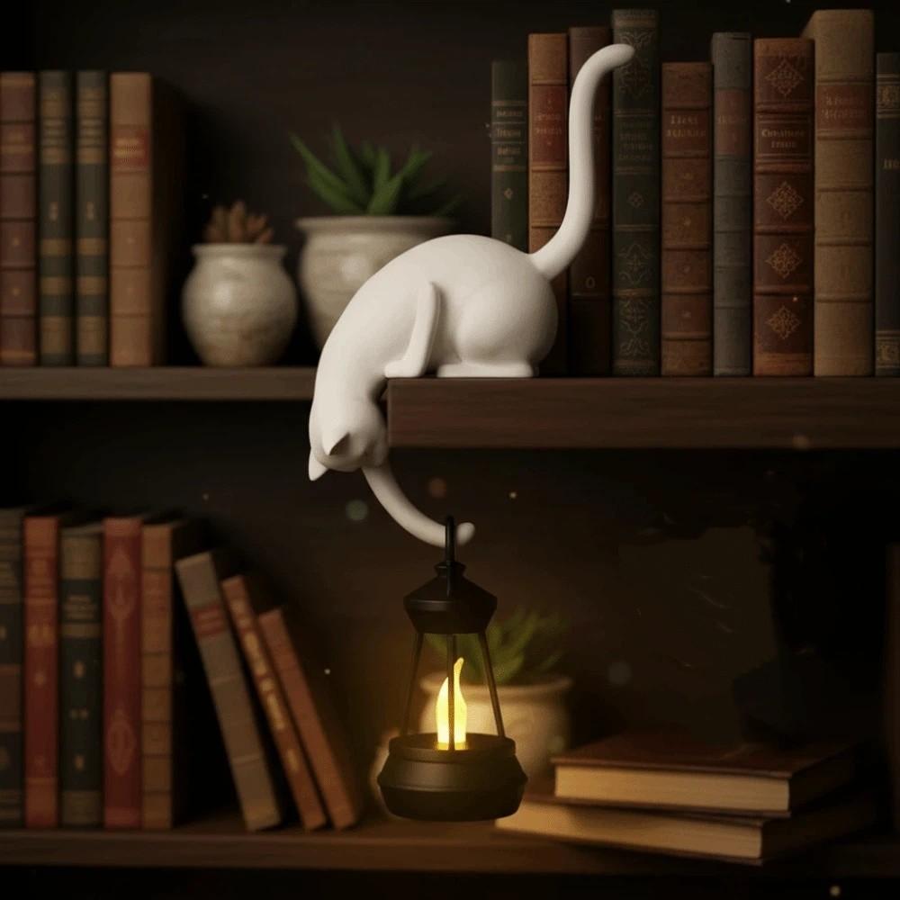 Traceless Wall Hanger Cute Decorative Hook Cartoon Animal Cat-Shaped Wall Hook Kitchen Wall