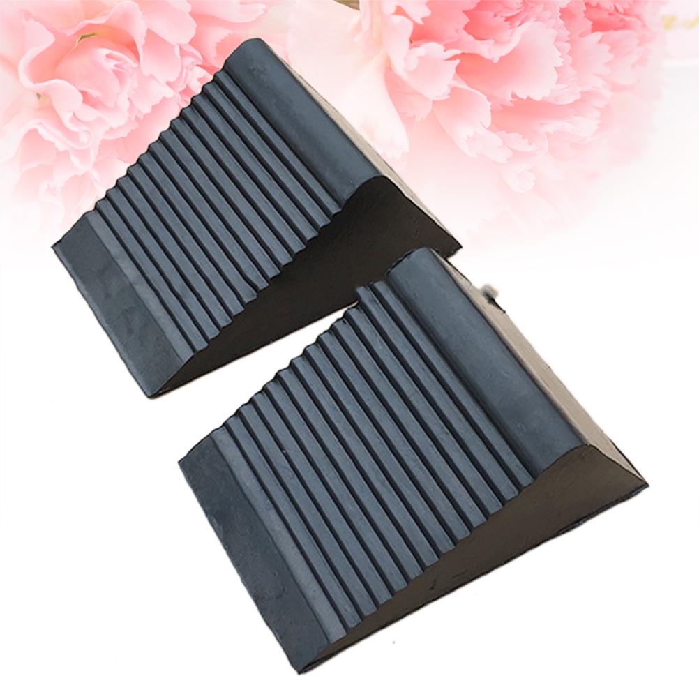 Buy 2PCS Wheel Chocks Tire Camper Car Chocks Skid Resist High Quality Sturdy Portable for Truck