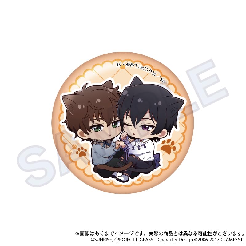 Code Geass: Lelouch of the Rebellion - Hitsukinyan Ver. Trading Badges - Box of 5