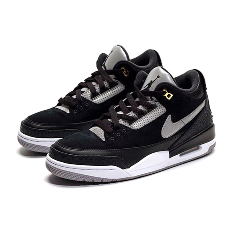 New JORDAN 3 Retro Tinker Black Cement Gold CK4348-007
