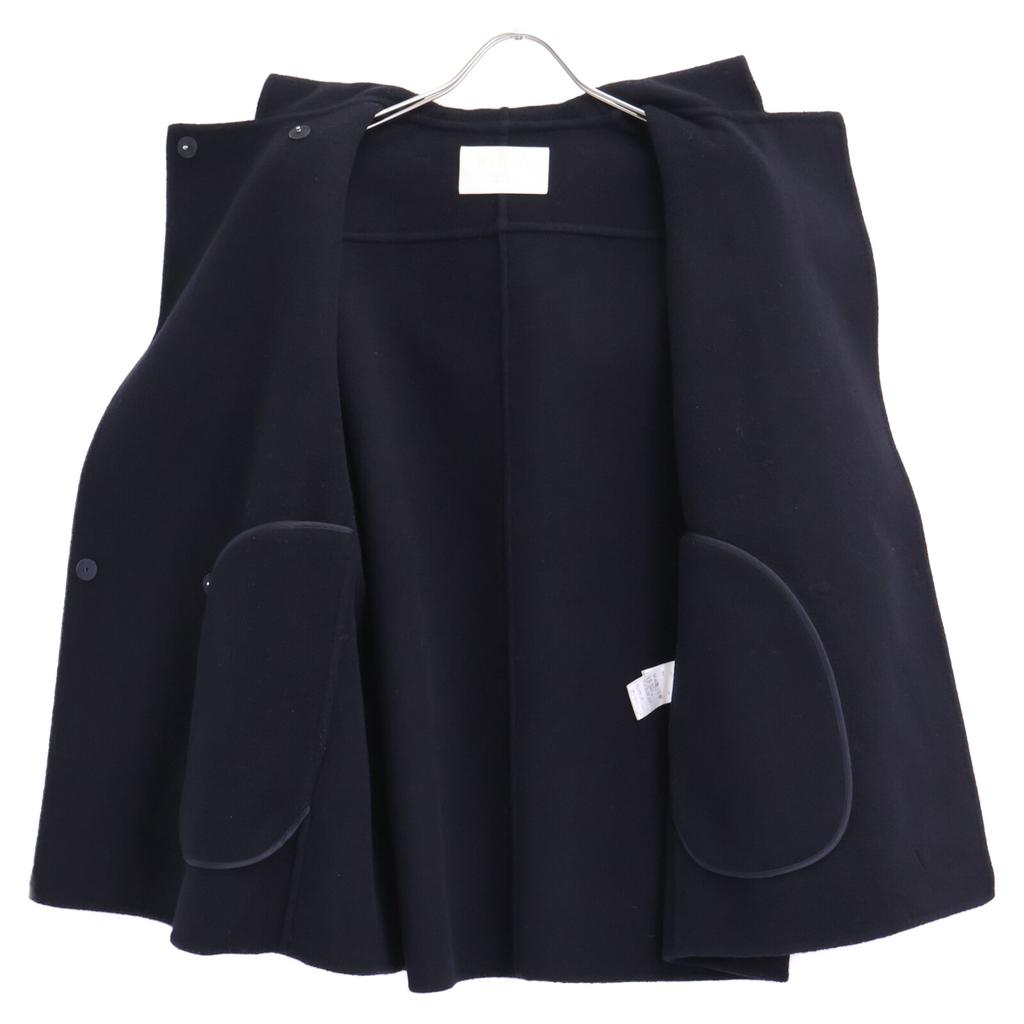 BALLSEY Navy Premium Wool River Hooded Short Coat Coat 34 NavyUsed