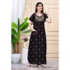 Robe de nuit en coton brodée de créateur pour femme Vêtement de nuit indien Robe longue de nuit
