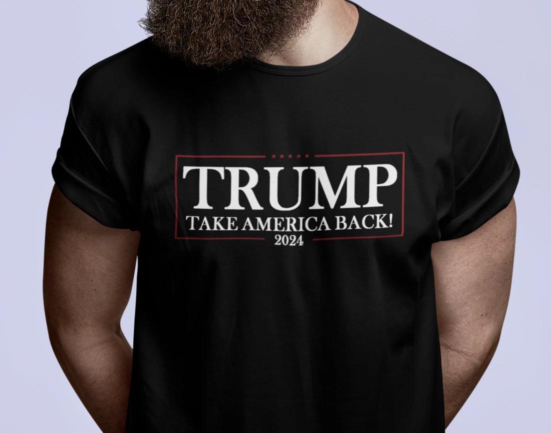Trump Take America Back 2024 Shirt President Donald Trump Conservative Gift Tee XL
