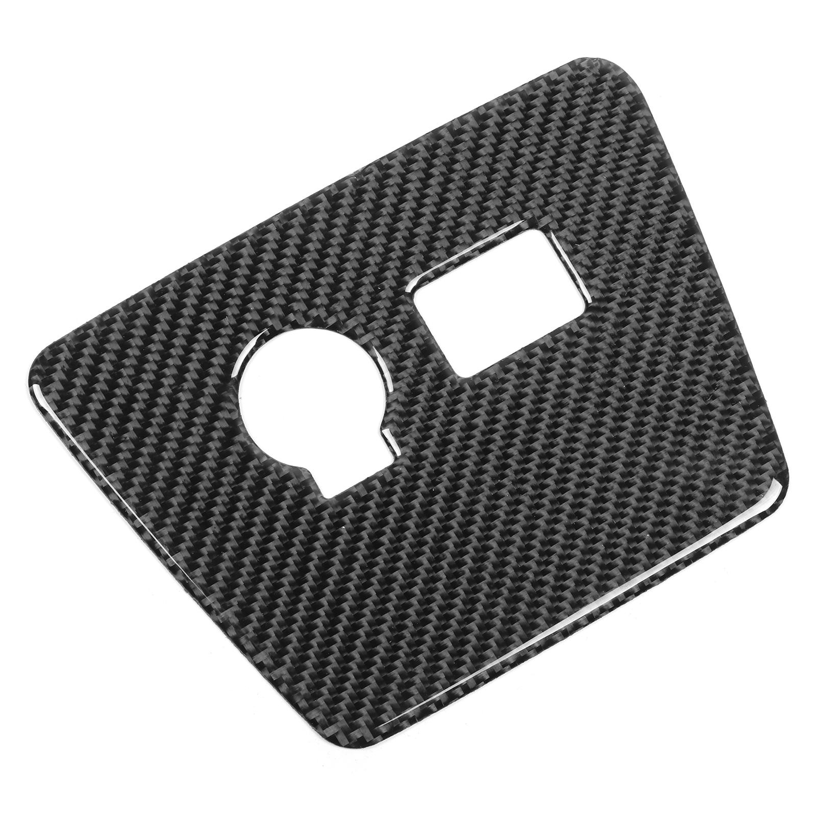 

Cigarette Lighter Panel Cover Sticker Carbon Fiber Trim Decor Fit for Prius 20122015 RHD