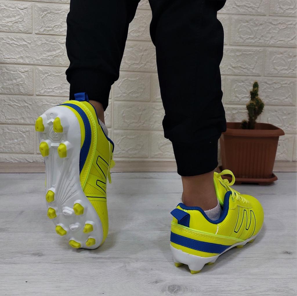 Jump 28843 Žluto-námořnicky modré turfy Dětské fotbalové boty