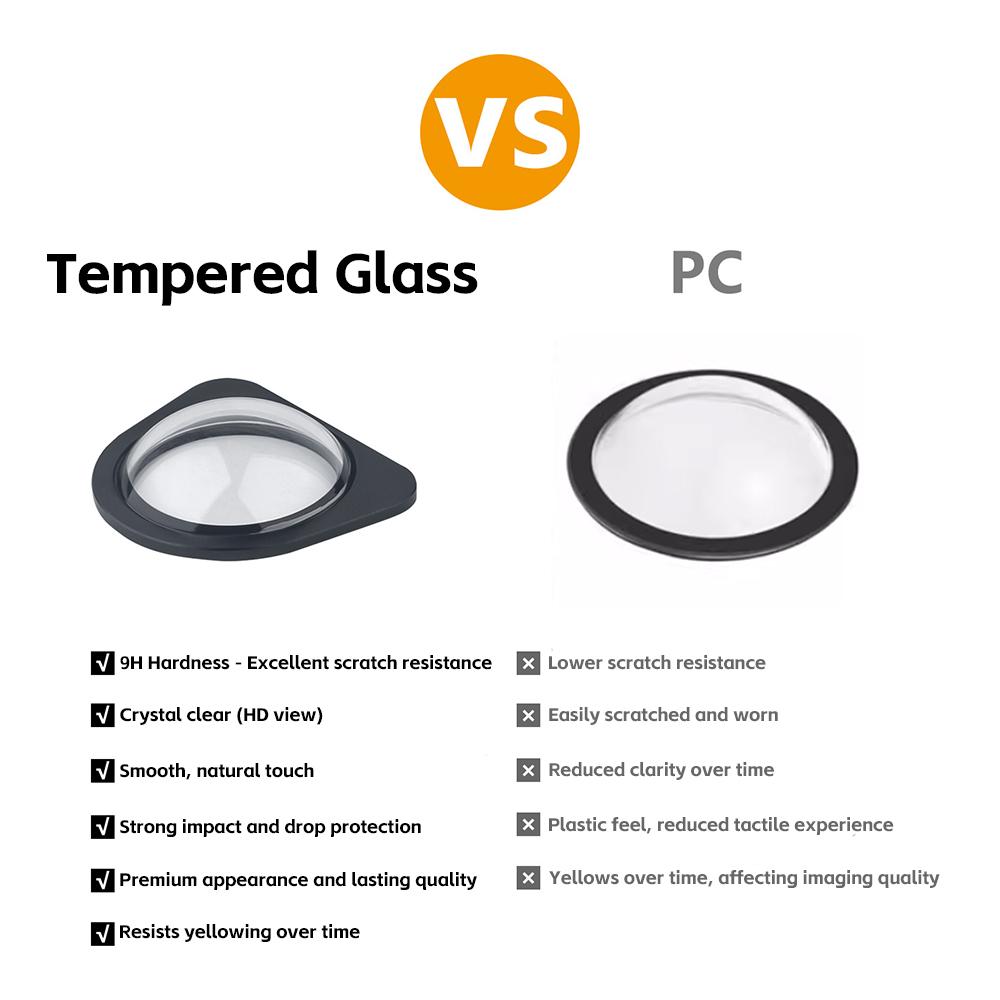 TESY HD Clear Front Camera Protector Cover 9H Tempered Glass for Tesla Model YL Y Juniper Standard Rainproof
