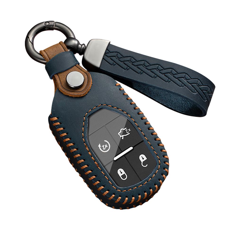 Auto Key Fob Cover Fit For Maserati Levante Ghibli Quattroporte Gt Granturismo Grancabrio Genuine Leather Case Housing Remote Protector Auto