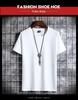 Men's Trendy Round Neck Short-Sleeve Loose-Fit Casual T-Shirt