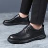 High Quality Classic Mens Casual Shoes Leather Men Breathable Business Shoes Fashion Man Oxford Shoes Lace-Up Outdoor Male Shoes