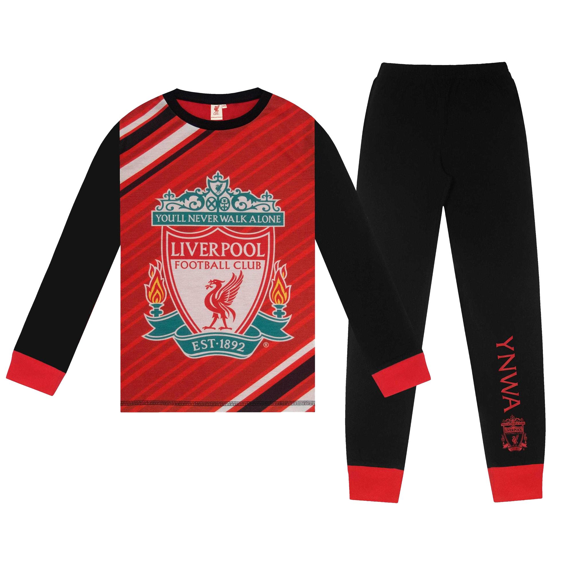 Liverpool FC Jongens Gesublimeerde Lange Pyjama Set 9-10 Years
