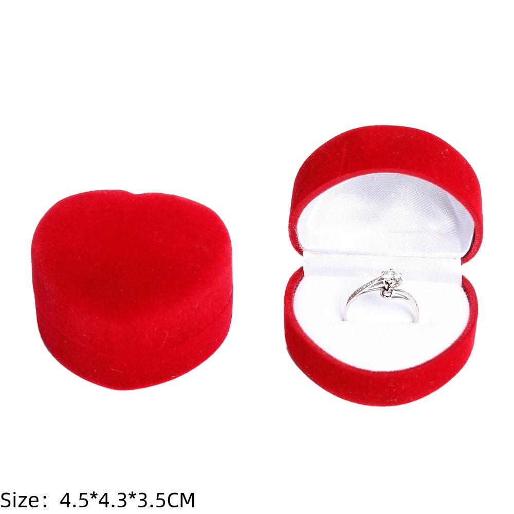 Square Engagement Velvet Earring Ring Packaging Box Jewelry Organizer Valentine Day Gift Case Ring Display Storage Wholesale
