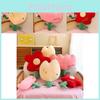 Adorable Plush Flower Pillow Comfortable Office Cushion Cartoon Floral Design