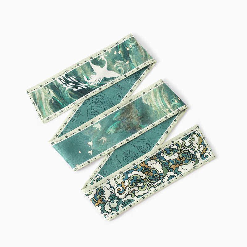 Dunhuang Silk Scarf: Chinese-Style Women's Ribbon, Headband, and Binding Bag Accessory.