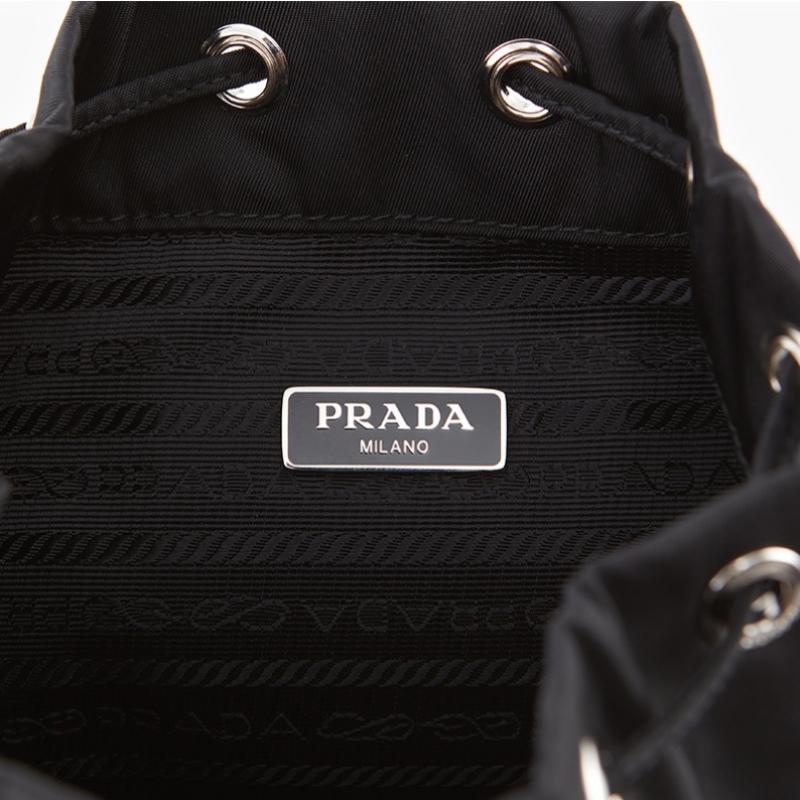 Prada Re Nylon Dreieck Logo Eimerbeutel Tasche 1ns369 R067 F0002