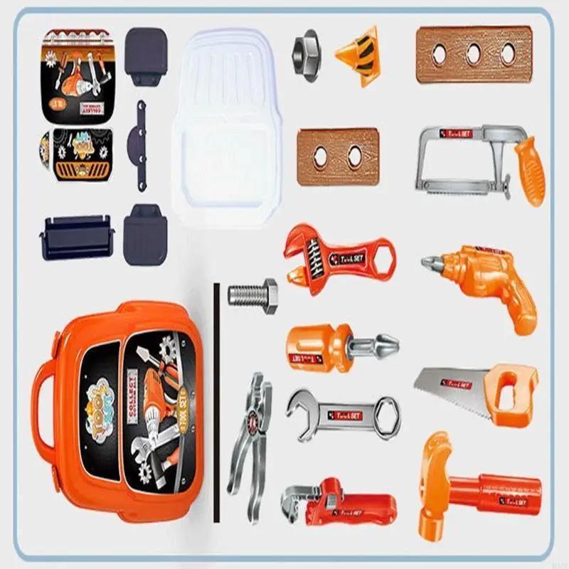 High-Quality Construction High-Quality Toy High-Quality Tools Youngsters High-Quality Tool Collection kit High-Quality Toddler High-Quality Tool красный