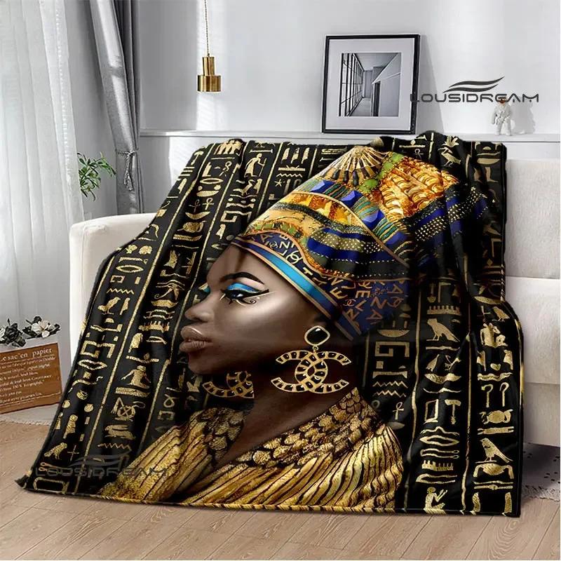 3D Egyptian Pharaoh Oracle Black Cat Printed Blanket Warm Flannel blankets Home bed linings blankets for beds Birthday Gift