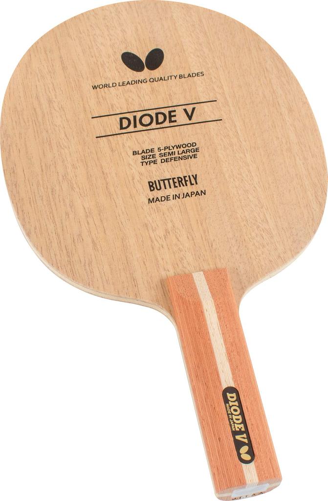 Butterfly Table Tennis Racket Diode V Shakehand Cut 5 Pieces Plywood Straight Large Ball Compatible 36964