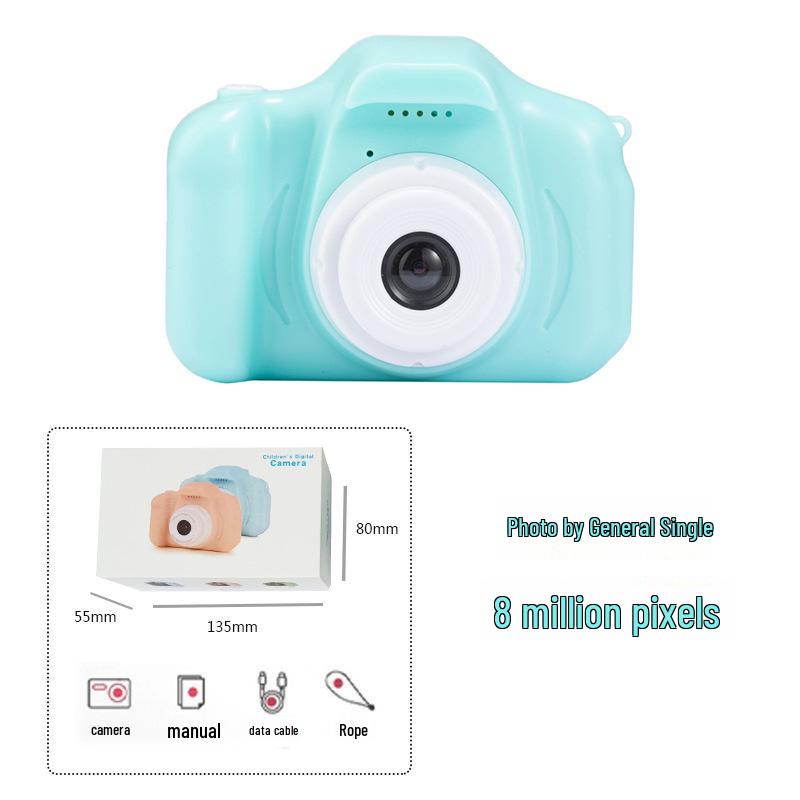 Çocuk HD Dijital Çizgi Film Kamera - Çocuklar İçin Mini Oyuncak Doğum Günü Hediyesi