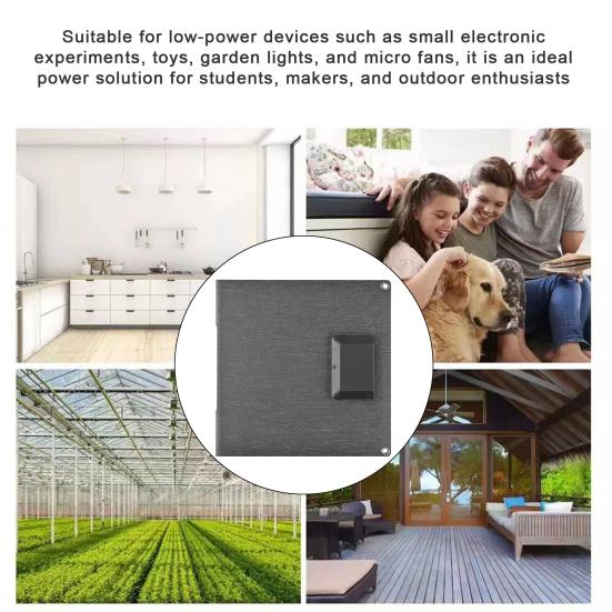 Solar Panel Portable Phone Charger High-Power Output Scratch-Resistant IPX6 Waterproof Foldable Design Solar Panel Charger Power Bank