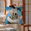 Kawaii WWallace und Gromit Anime Kissenbezug Zoll Bauernhaus Dekor Heim Überwurfskissenbezüge Für Sofadekorationen