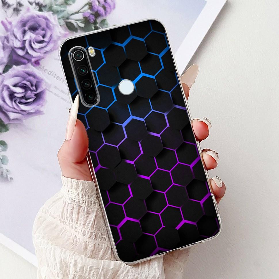 6,3" Silikonowe Etui Dla Xiaomi Redmi Note 8 Miękkie TPU Z Uroczy Wzorem Pokrowiec Etui Dla Redmi Note 8 Note8 Ochronna Obudowa Zderzak
