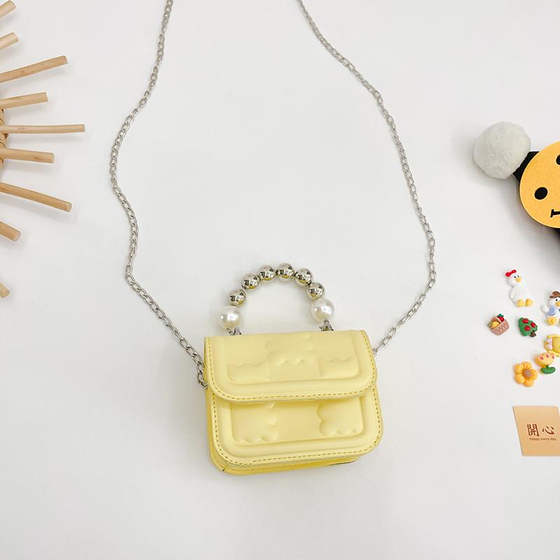 Stilvolle Mini-Kindertasche mit Perlenakzenten für trendige Outfits, ideal für Mädchen