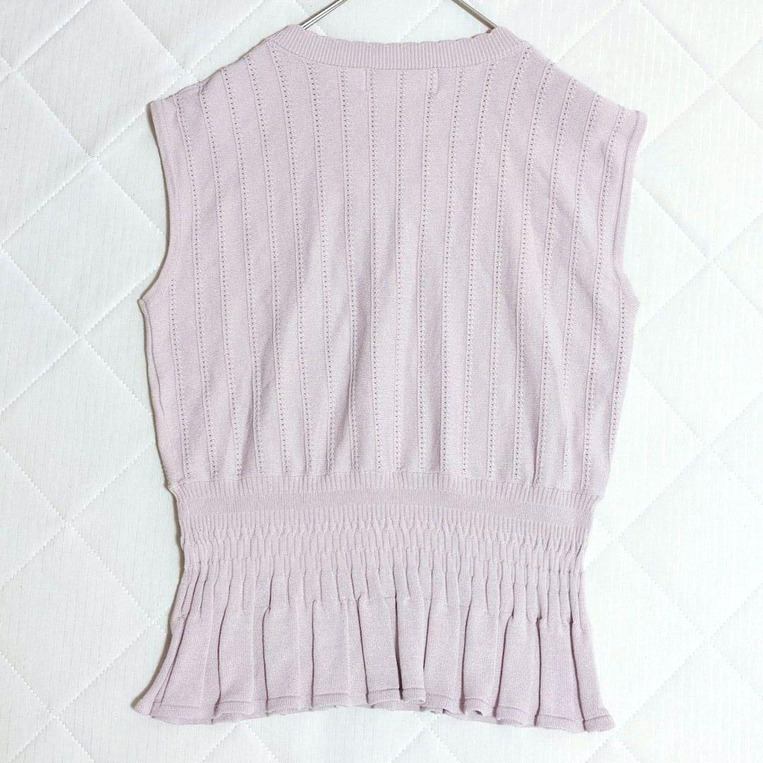 ROPE PICNIC knit sleeveless peplum 38