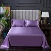 Fashionable Rayon Bed Sheets, Solid Color Single Double Bed And A Comfortable And Cool Mattress Cover 240x270cm /200x230cm.