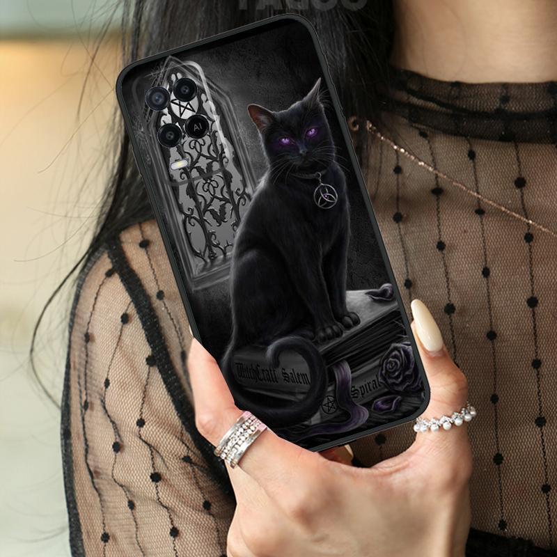 Halloween Moon Witch Horror Case For Oppo A5 Pro A15 A17 A57 A77 A18 A38 A58 A78 A98 A94 A74 A54 A40 A60 A80 A96 A76 A16