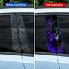 2-Piece Vinyl Cool Wolf Decal Animal Theme B-pillar Glossy Car Sticker for Vehicle Decor