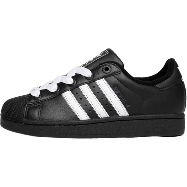 

Adidas Originals SUPERSTAR Leather Low top Kids Lifestyle Shoes Black White Kids JI0216 40