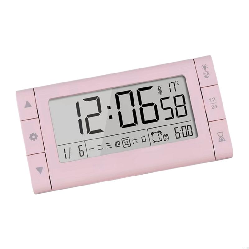 62KD Multipurpose Silents LED Digital Clock with Time and Temperature for Work and Rest