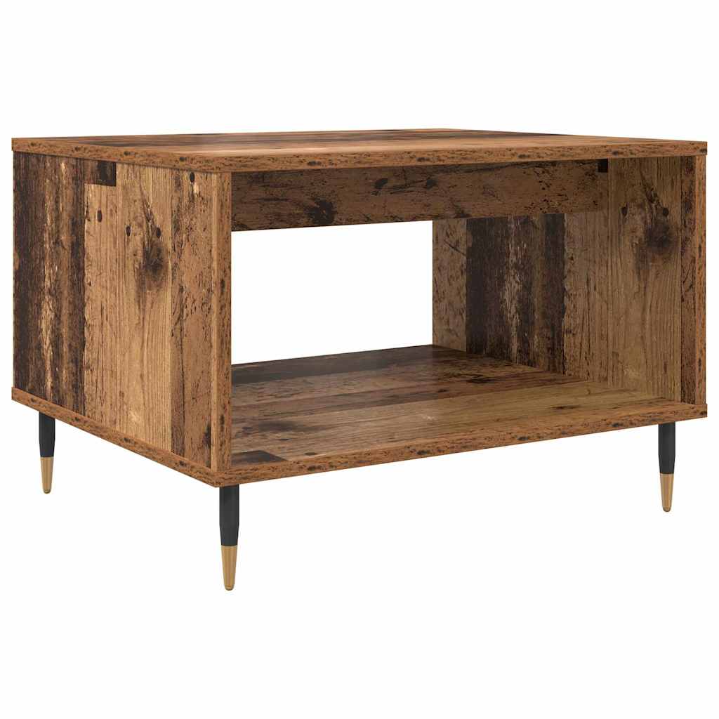 Coffee Table Reclaimed Wood Look 60 x 50 x 40 cm Wood Based Material