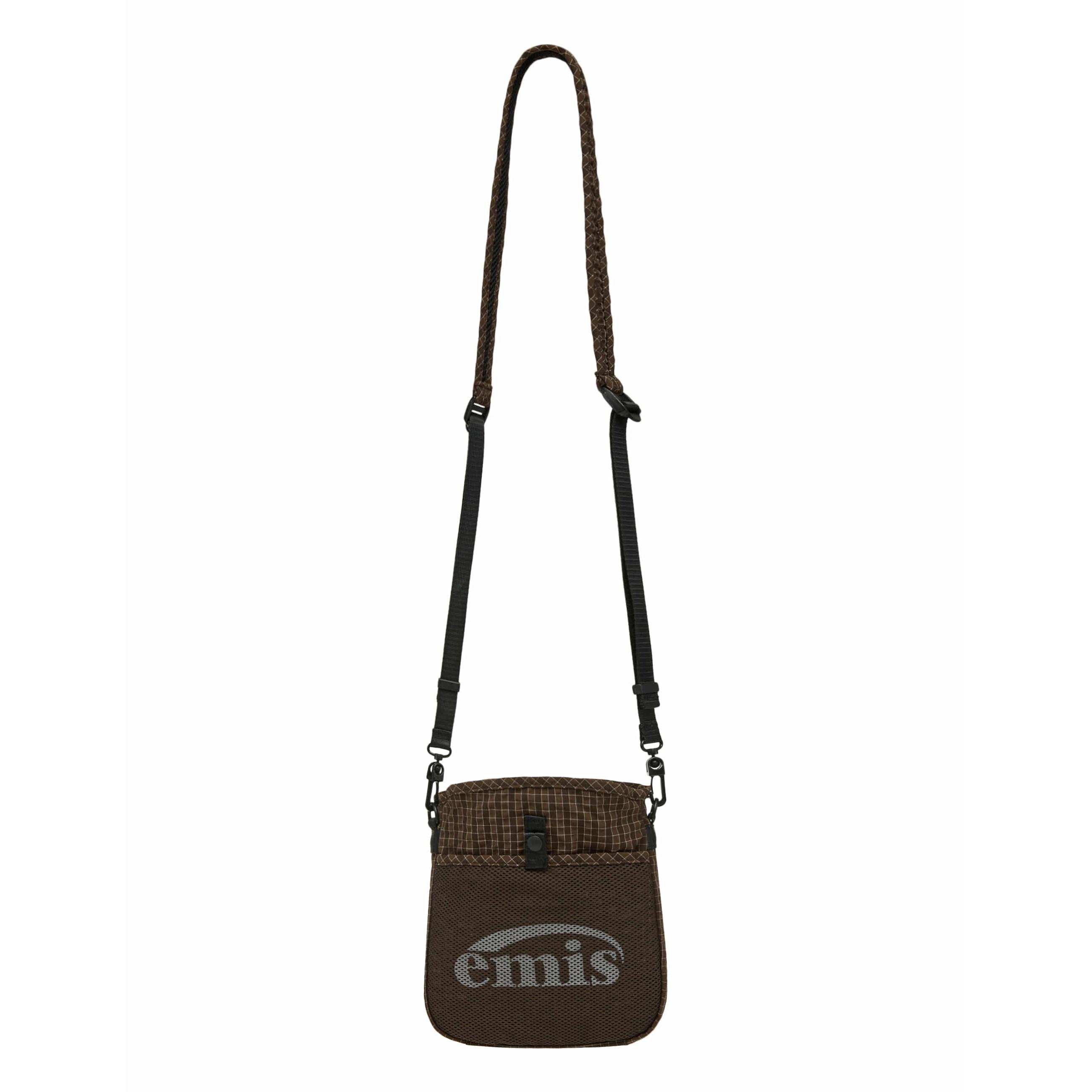 

[EMIS] PACKABLE CHECK SACOCHE - 3 Colors (Beige / Black / Brown) BROWN